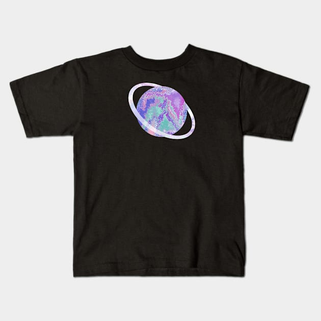 Ringed planet Kids T-Shirt by FFpopDesigns